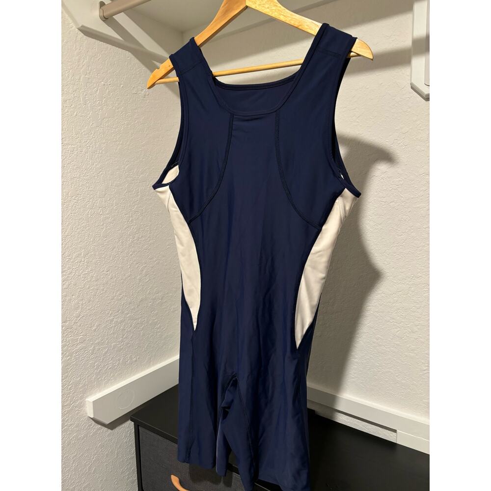 Men's Nike Skinsuit Running Bodysuit Unitard Speedsuit Skinsuit XLarge Blue - Picture 3 of 5